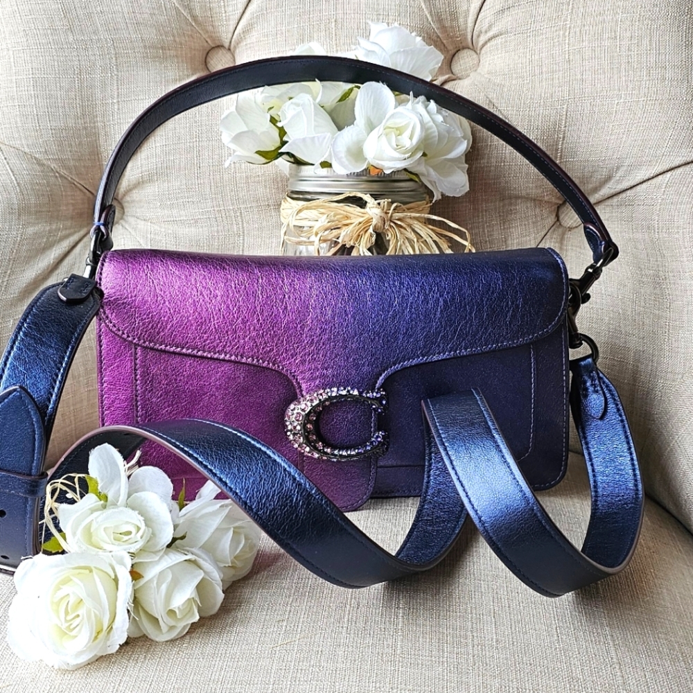 Coach Tabby Crossbody Shoulder Bag 26 ( Ombre / Purple / Pink )